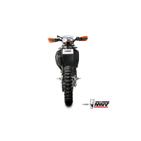 MIVV-SLIP-ON - STR1 - Edelstahl Schwarz für KTM - 690 ENDURO R BJ. 2021 > 2024 - M.KT.032.LXBC